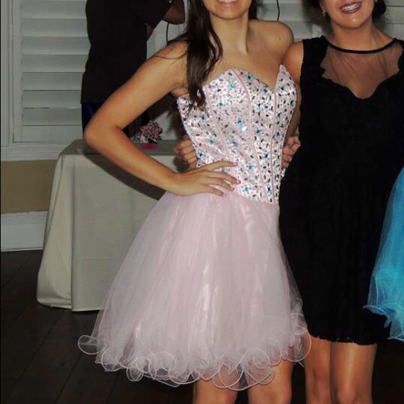 Strapless Beaded Corset Dress - Picture 3 of 3